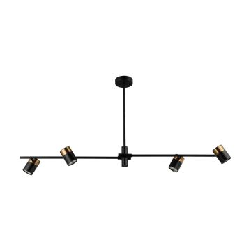 Italux Elice PND-58892-4-BK-BRO Deckenlampe 4x35W/GU10 IP20