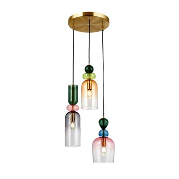 Italux Manso PND-37462-3A-MC-GD Pendelleuchte 3x40W/E14 IP20