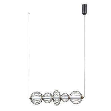 Italux Rabel PND-344221-5-BK Suspension lumineuse 5x18W/LED 3000K 1116lm IP20