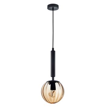 Italux RAVENA PND-2324-1 BK+AMB Pendelleuchte 1x10W/E27 IP20