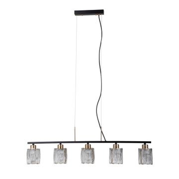 Italux Simona PND-40814-5-BK-HBR Pendelleuchte 5x40W/E14 IP20