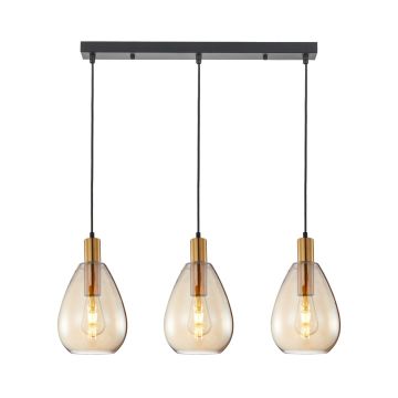 Italux Zulo PND-27812-3-BRO-AMB Pendelleuchte 3x40W/E27 IP20