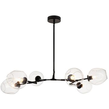 Step Into Design MODERN ORCHID ST-1232-6 black transparent Lampe de plafond 6x60W/E27 IP20