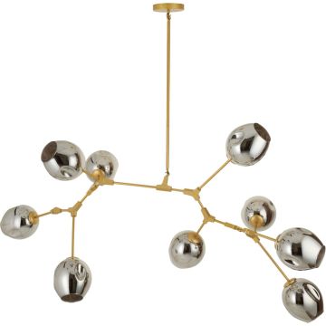 Step Into Design MODERN ORCHID ST-1232-9 gold smoky Lampe de plafond 9x60W/E27 IP20