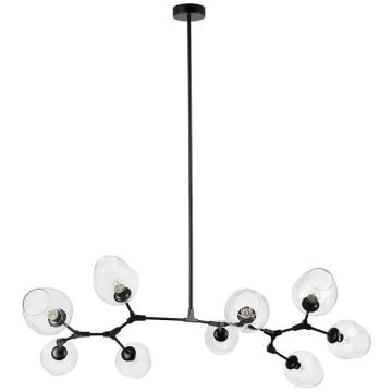 Step Into Design MODERN ORCHID ST-1232-9 TRANSPARENT Lampe de plafond 9x60W/E27