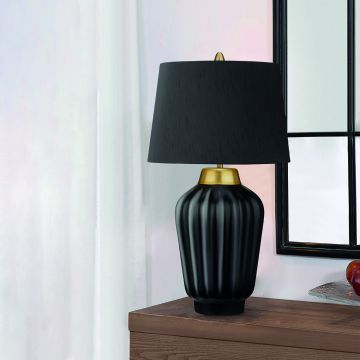 Quintiesse BEXLEY QN-BEXLEY-TL-BKBB Lampe de table 1x60W/E27