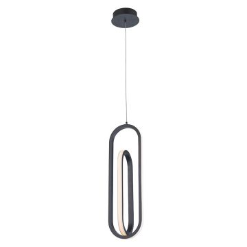 Quintiesse Demark QN-DEMARK-1P-BK Pendelleuchte 1x28W/LED 3000K 1000lm IP20
