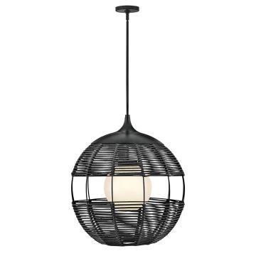 Quintiesse Maddox QN-MADDOX-P-M-BK-BK Suspension lumineuse 1x60W/E27 IP44
