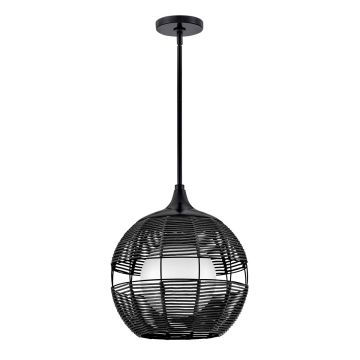 Quintiesse Maddox QN-MADDOX-P-S-BK-BK Suspension lumineuse 1x60W/E27 IP44