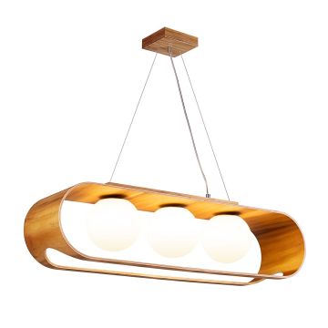 Quintiesse Sfera QN-SFERA-3P-TEAK Pendelleuchte 3x40W/E27 IP20
