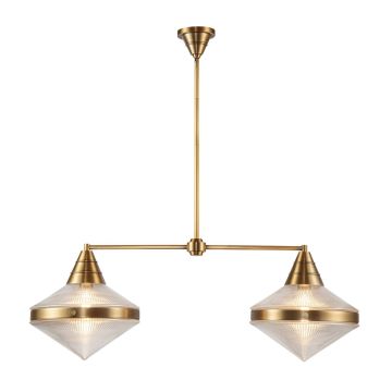 Quintiesse Willard QN-WILLARD-LP2-VBS-PG Lampe de plafond 2x60W/E27 IP20