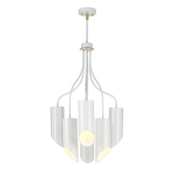 Elstead Lighting QUINTO WHITE QUINTO6-WAB Kronleuchter 6x60W/E27