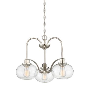 Elstead Lighting QUOIZLE QZ-TRILOGY3-BN Kronleuchter 3x60W/E27