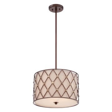 Quoizel BROWN LATTICE QZ-BROWN-LATTICE-P-M Suspension 3x60W/E27
