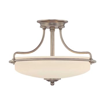 Quoizel GRIFFIN QZ-GRIFFIN-SFS-AN Lampe de plafond 3x60W/E27