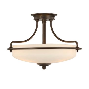 Quoizel GRIFFIN QZ-GRIFFIN-SFS-PN Lampe de plafond 3x60W/E27