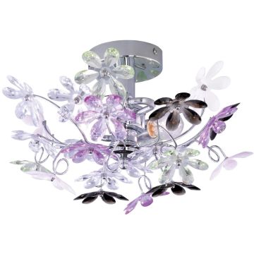 Trio FLOWER R20012017 Lampe de plafond 2x40w/e14 ip20