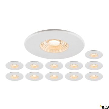 SLV UNIVERSAL DOWNLIGHT 1007272 Einbau-Downlight 1x8W/LED 2700K|3000K|4000K|6500K 560lm|610lm|680lm|640lm ip20_ip65