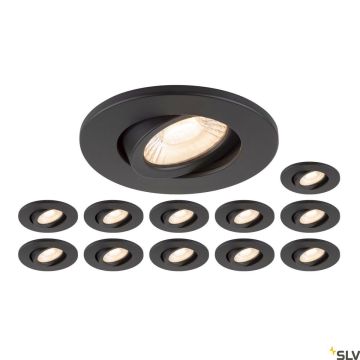 SLV UNIVERSAL DOWNLIGHT 1007273 Einbau-Downlight 1x8W/LED 2700K|3000K|4000K|6500K 560lm|610lm|680lm|640lm IP20
