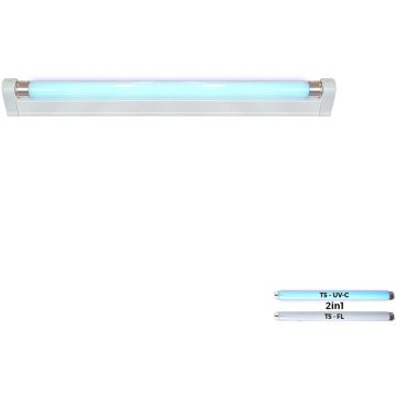 Prezent GERMICIDAL LAMP V. UV 70001 Lampe bactéricide 1x14w/uv-c+1x14w/t5 4000k 775lm|775lm ip20