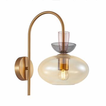 Italux Fanda WL-31882-1-GD-AMB Wandleuchte 1x40W/E27 IP20