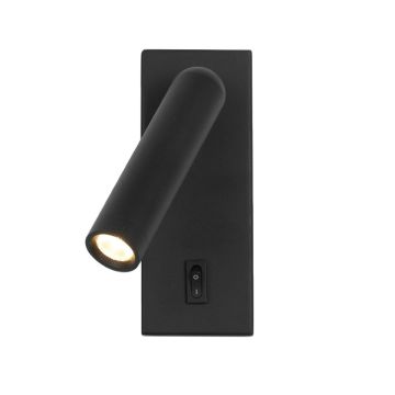 Italux Nova WL-46376-1-BK Applique murale 1x2.5W/LED 3000K 153lm IP20