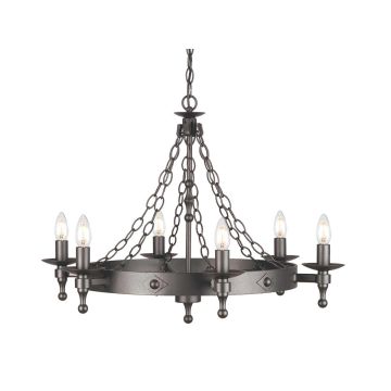 Elstead Lighting WARWICK WR6-GRAPHITE Kronleuchter 6x60W/E14
