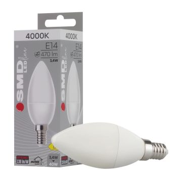 SMD LED HOMEline ZAR0083SLL Ampoule 1x3,4W/E14 4000K 470lm IP20