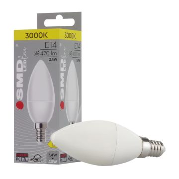 SMD LED HOMEline ZAR0168SLL Ampoule 1x3,4W/E14 3000K 470lm IP20